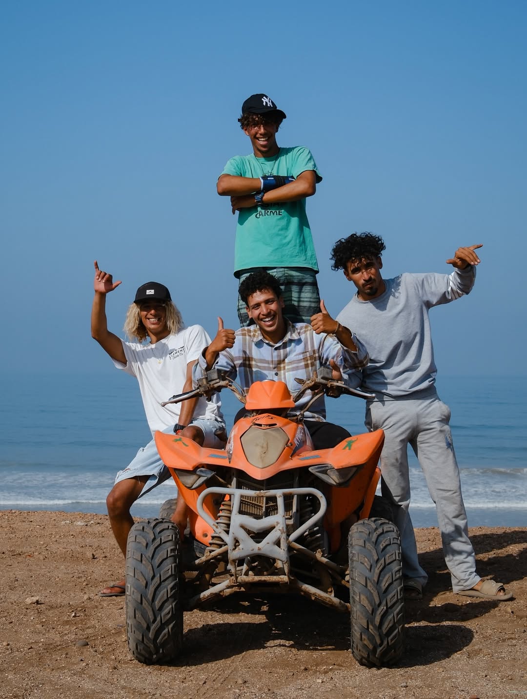 Alpha Surfers Academy quad dune rides nearby Sidi Kaouki secret swell spot